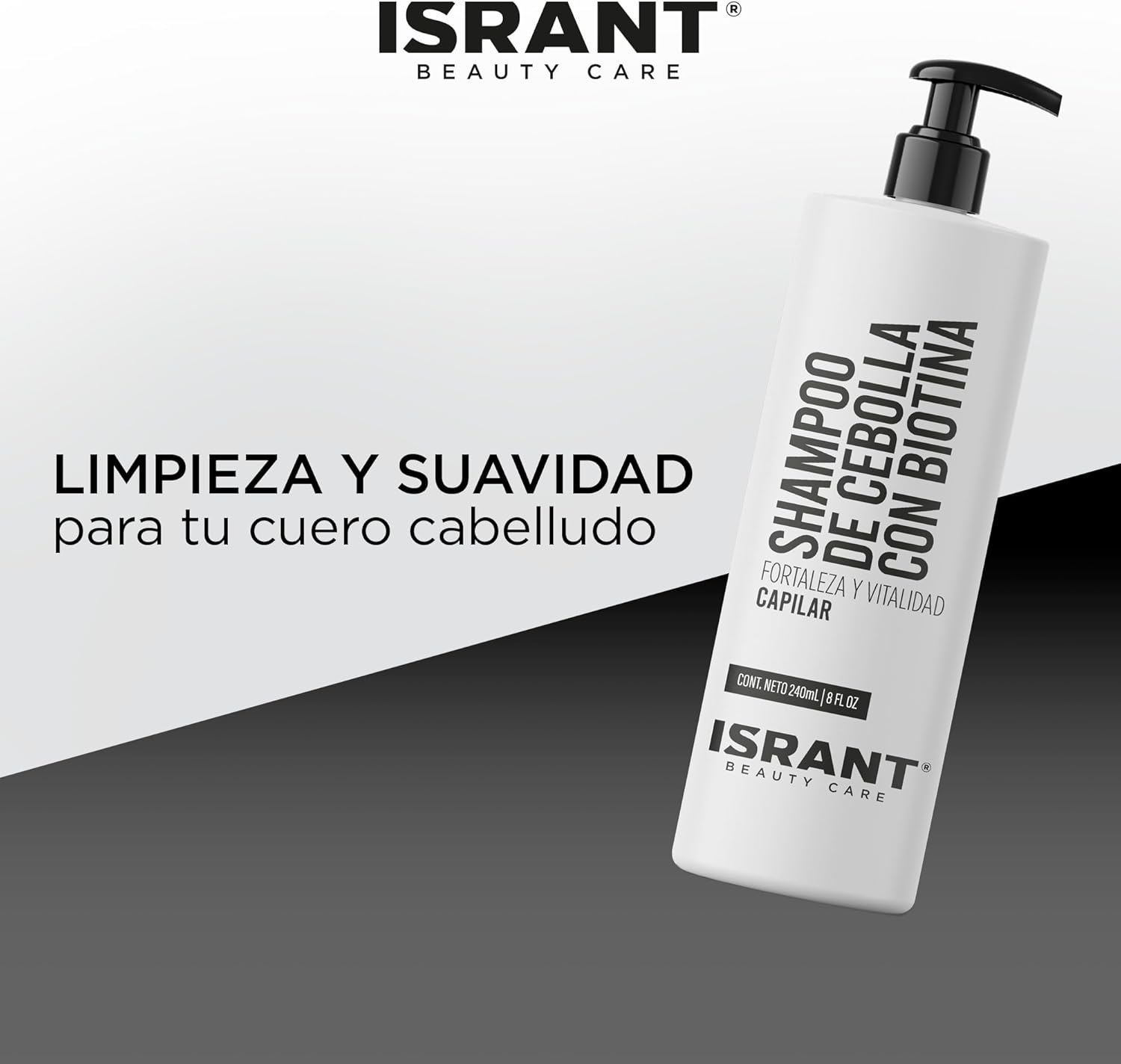 Shampoo de Cebolla con Biotina 4 en 1 ISRANT®