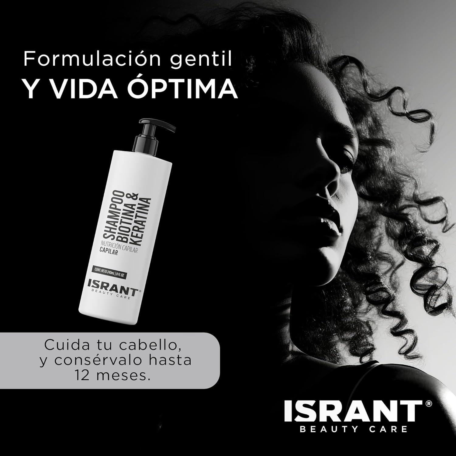 Shampoo Biotina & Keratina ISRANT®