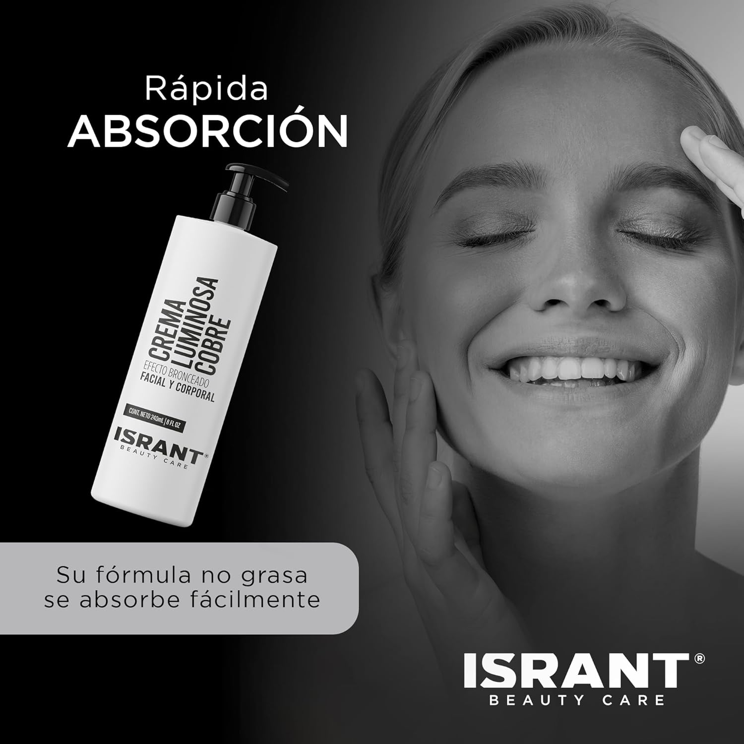 Crema Luminosa Cobre Efecto Bronceado ISRANT®