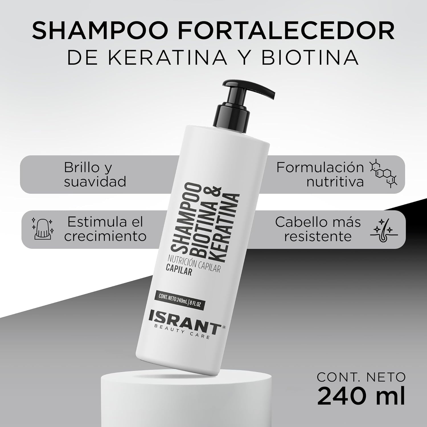 Shampoo Biotina & Keratina ISRANT®