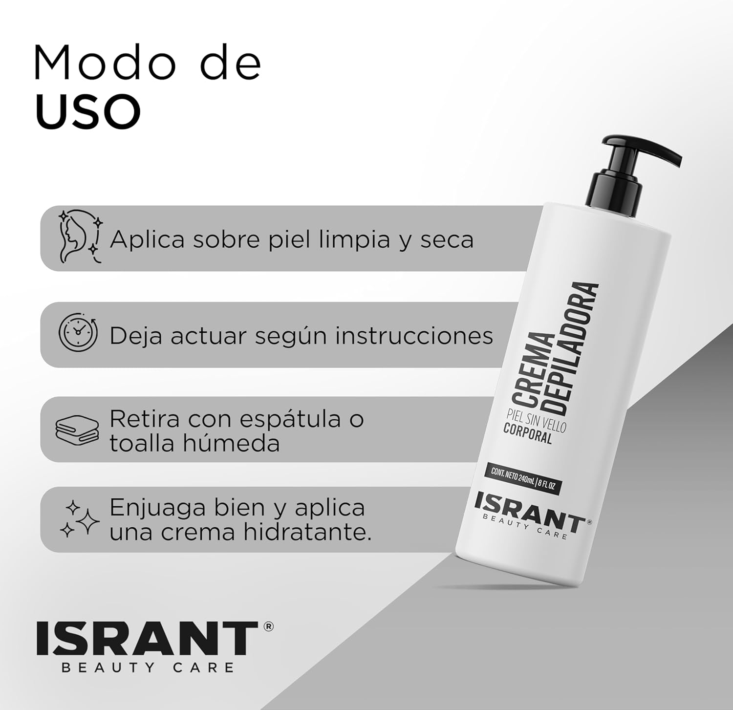 Crema Depiladora Corporal ISRANT®