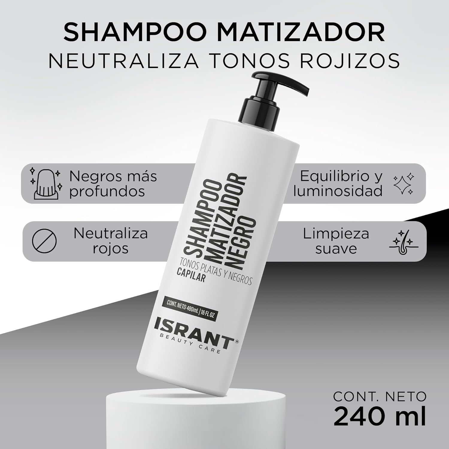 Shampoo Matizador Negro ISRANT®