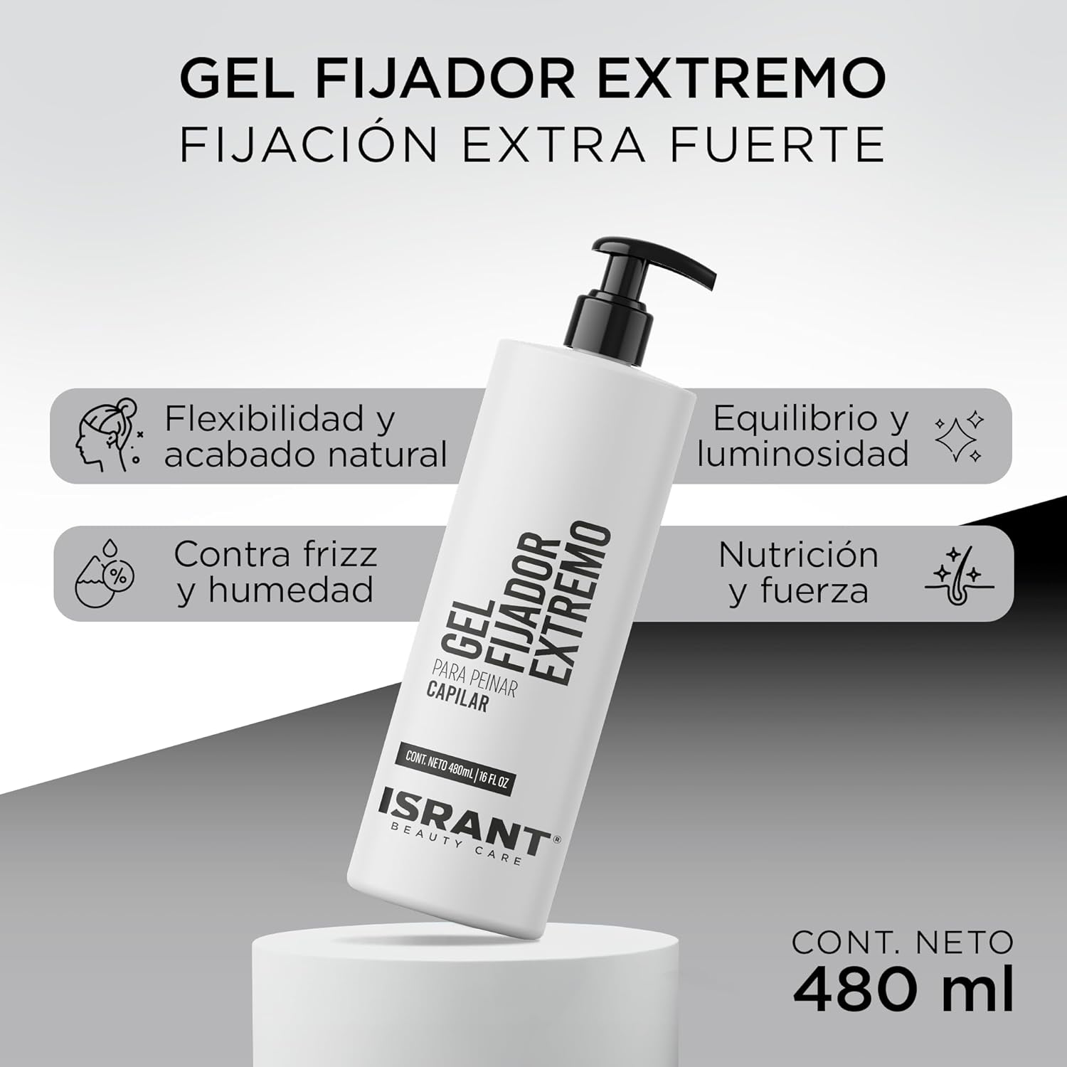 Gel Fijador Argán Extra Fijación ISRANT®