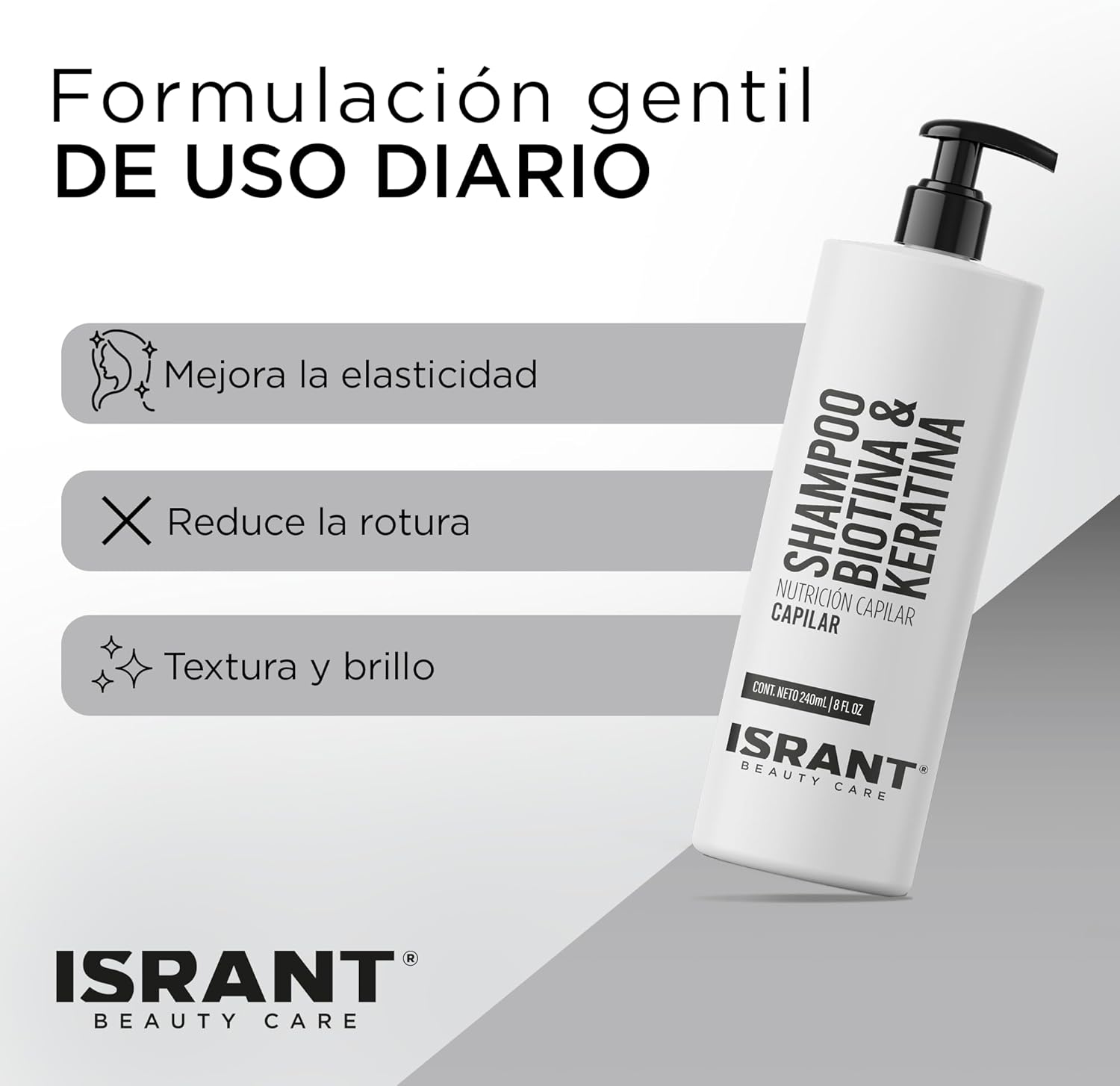 Shampoo Biotina & Keratina ISRANT®